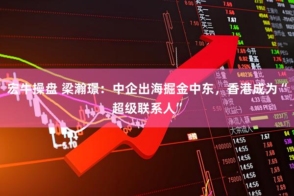 宏牛操盘 梁瀚璟:中企出海掘金中东,香港成为“超级联系人”