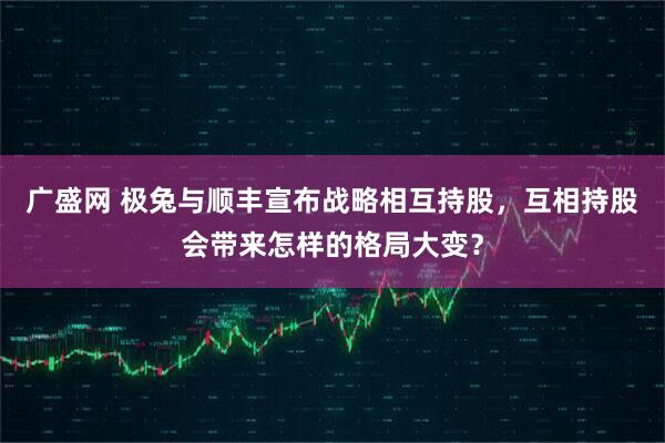 广盛网 极兔与顺丰宣布战略相互持股，互相持股会带来怎样的格局大变？
