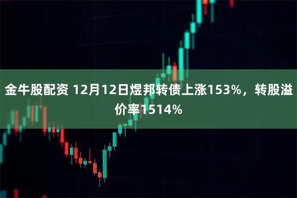 金牛股配资 12月12日煜邦转债上涨153%，转股溢价率1514%